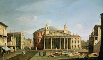 Het Pantheon in Rome door Bernardo Bellotto